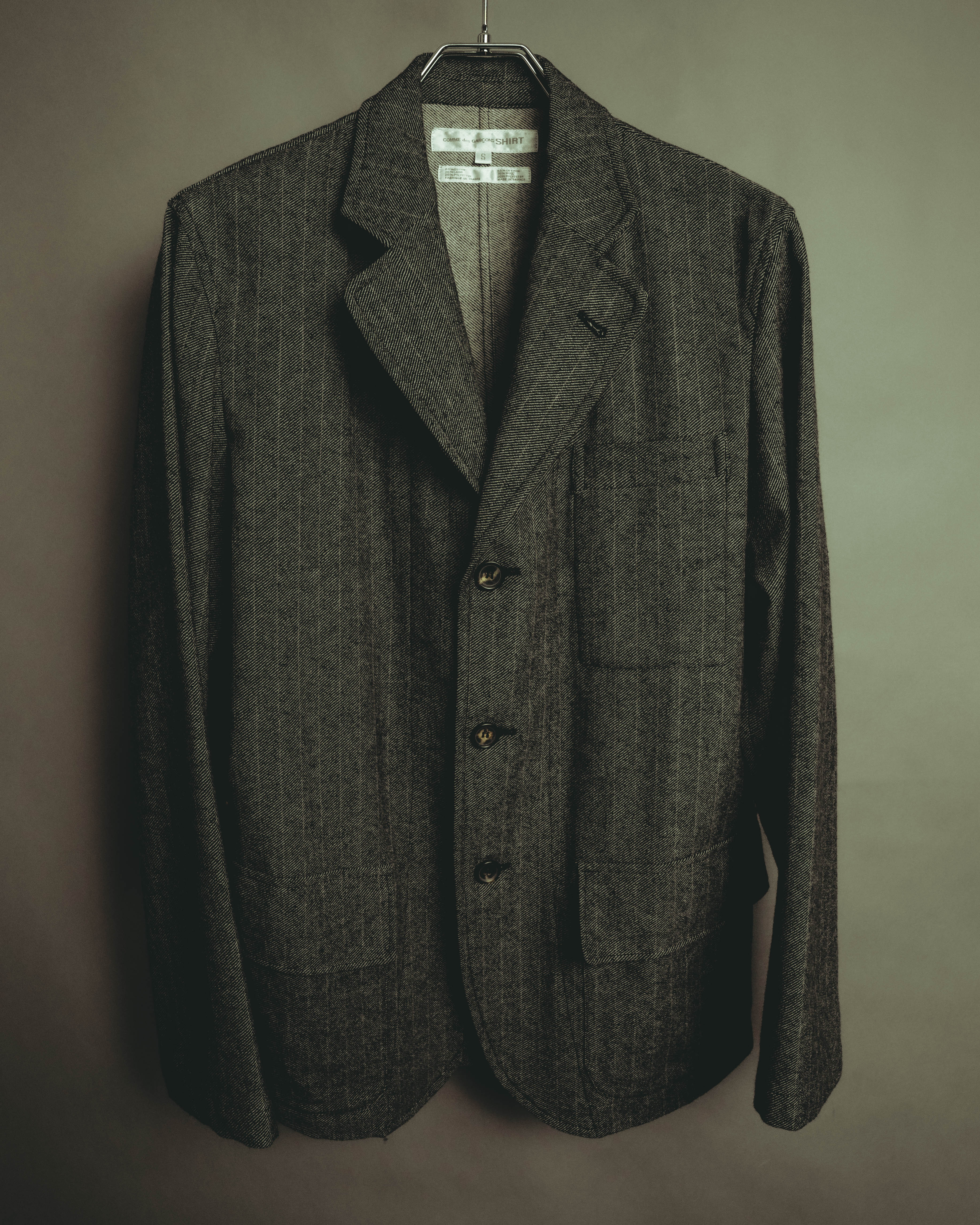“COMME des GARÇONS SHIRT” 2000's- layered pocket print tailored jacket
