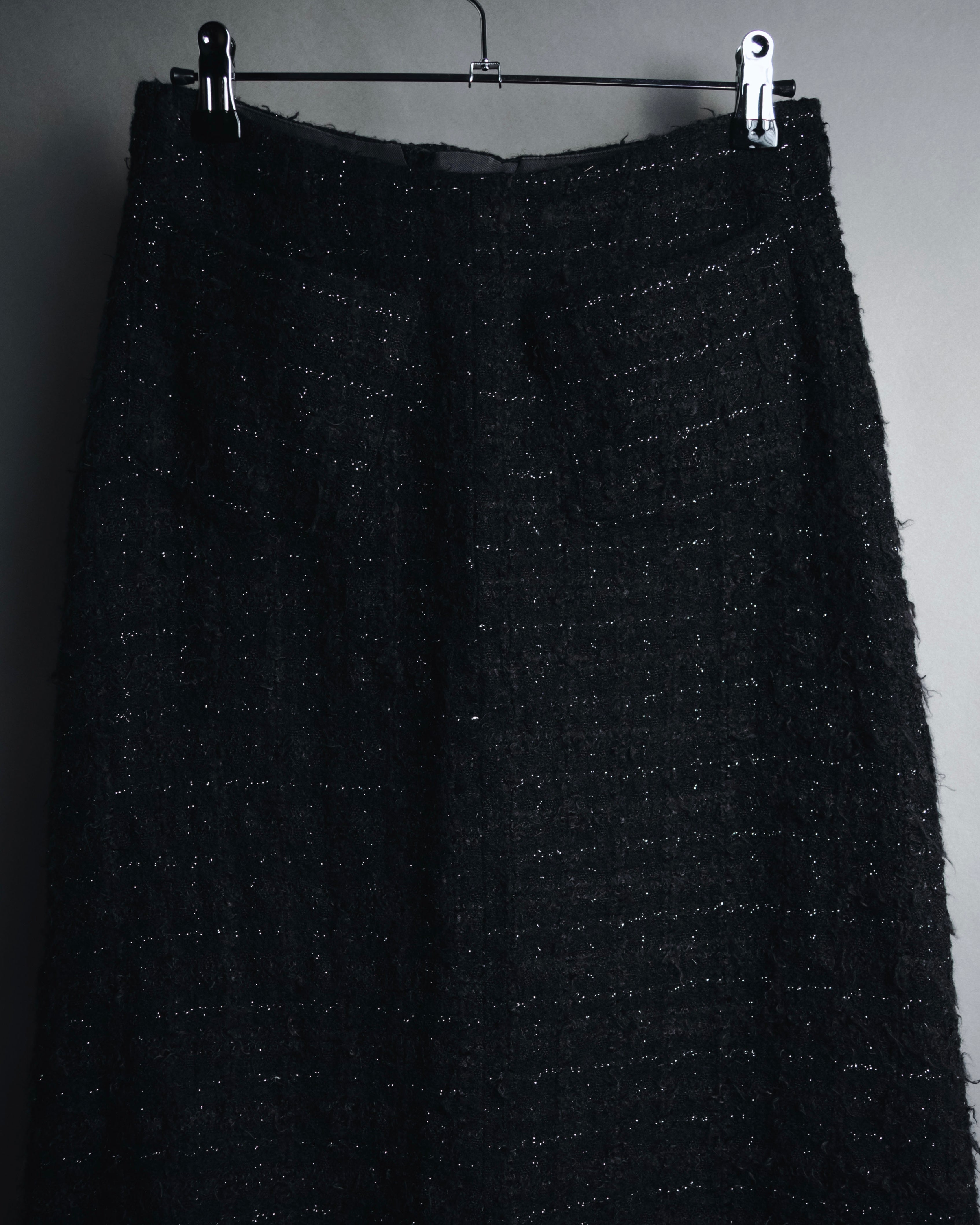 "tricot COMME des GARÇONS" 01AW textured tweed midi skirt