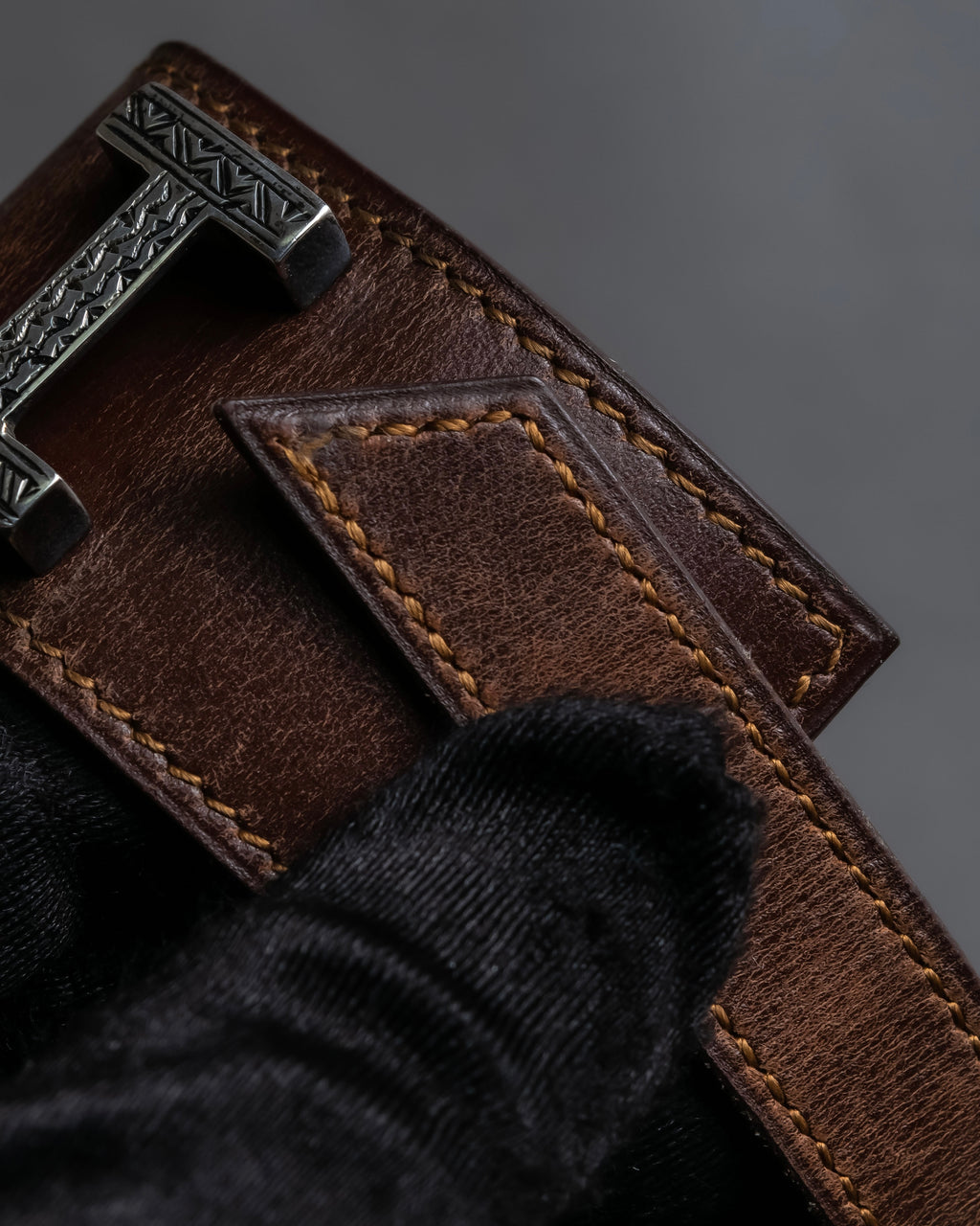 "HERMES" Tuareg Artemis leather bracelet