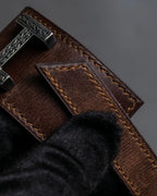 "HERMES" Tuareg Artemis leather bracelet