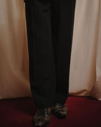 "GIORGIO ARMANI" 90’s Minimalist straight-leg virgin wool slacks