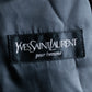 "YVES SAINT LAURENT" Fly front soutien collar mid length coat