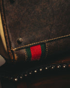 "GUCCI" 70's Iconic web travel shoulder bag
