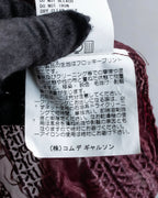 "robe de chambre COMME des GARCONS" Cable knit sheer shirt collar cardigan