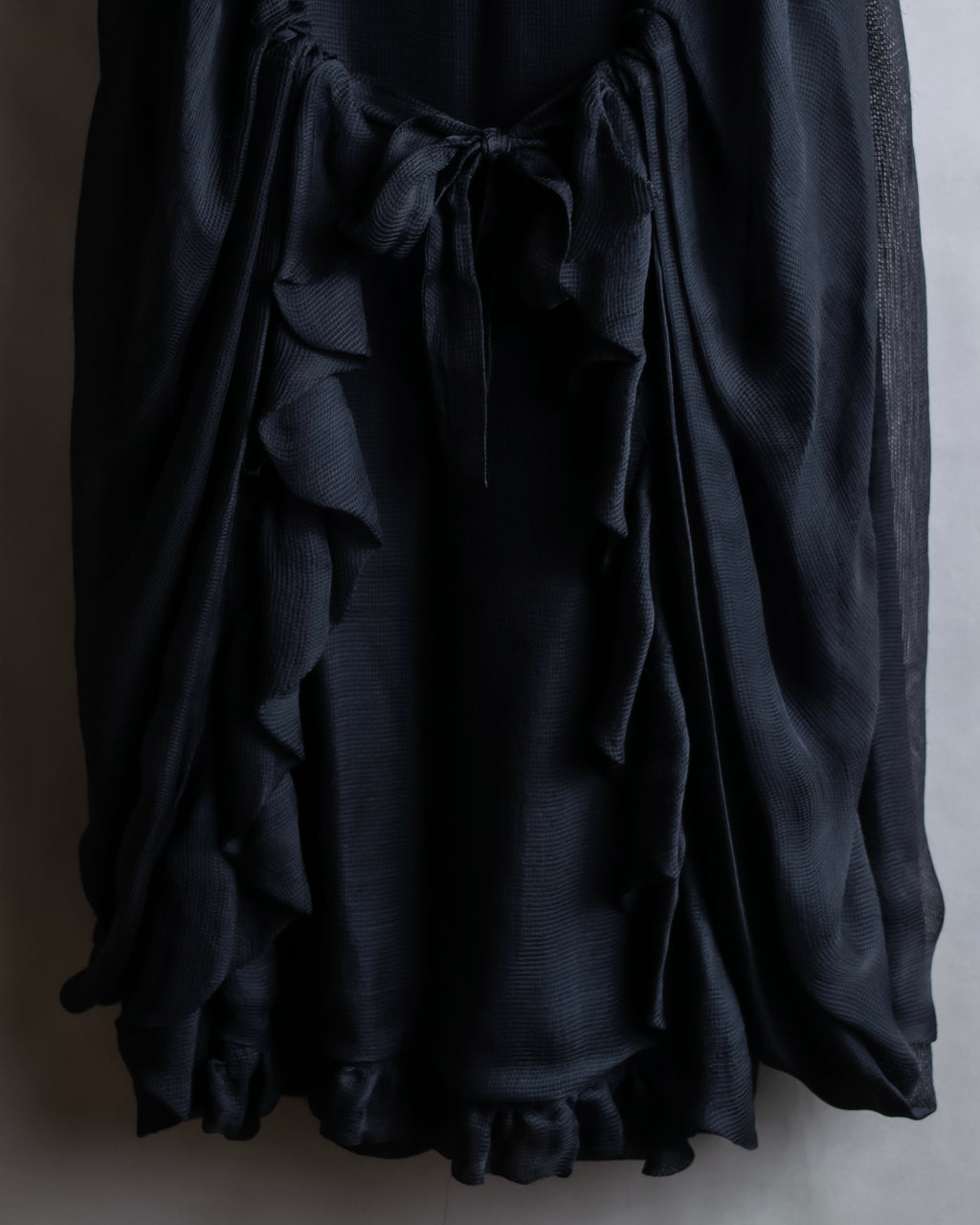 "FENDI" Gathered frill design sleeveless dress