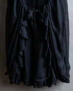 "FENDI" Gathered frill design sleeveless dress