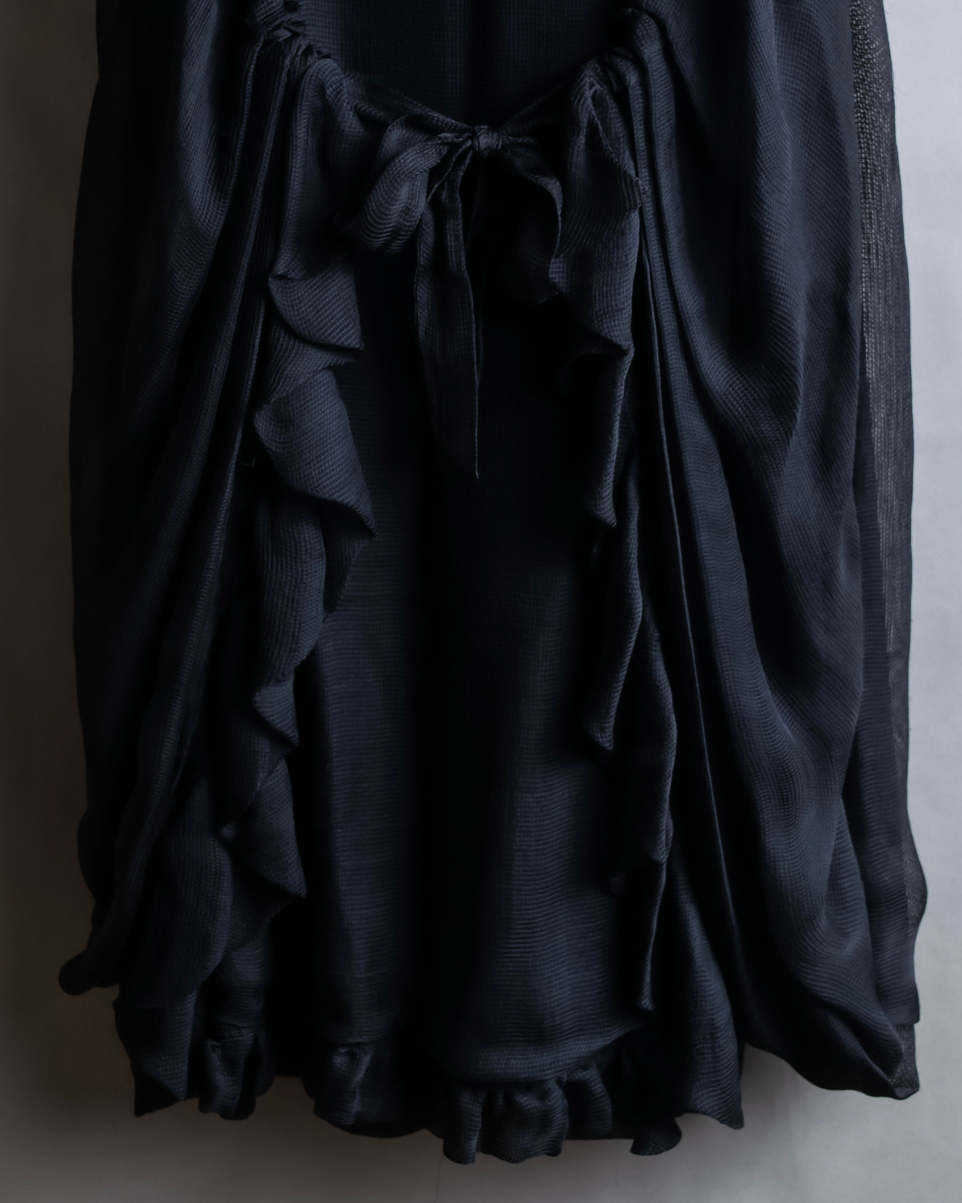 "FENDI" Gathered frill design sleeveless dress