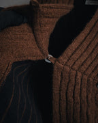 "Salvatore Ferragamo" 00’s Cashmere blend shawl-collar knit cardigan
