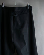 "JEAN PAUL GAULTIER FEMME"
 High-waisted straight draping slacks