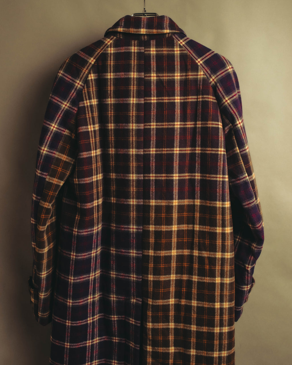 “sacai” 2010's Tartan wool cashmere padded hybrid coat