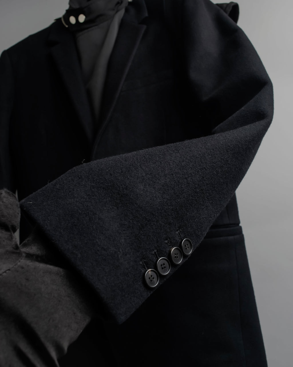 "Juun.J" Zip-up blouson docking design jacket