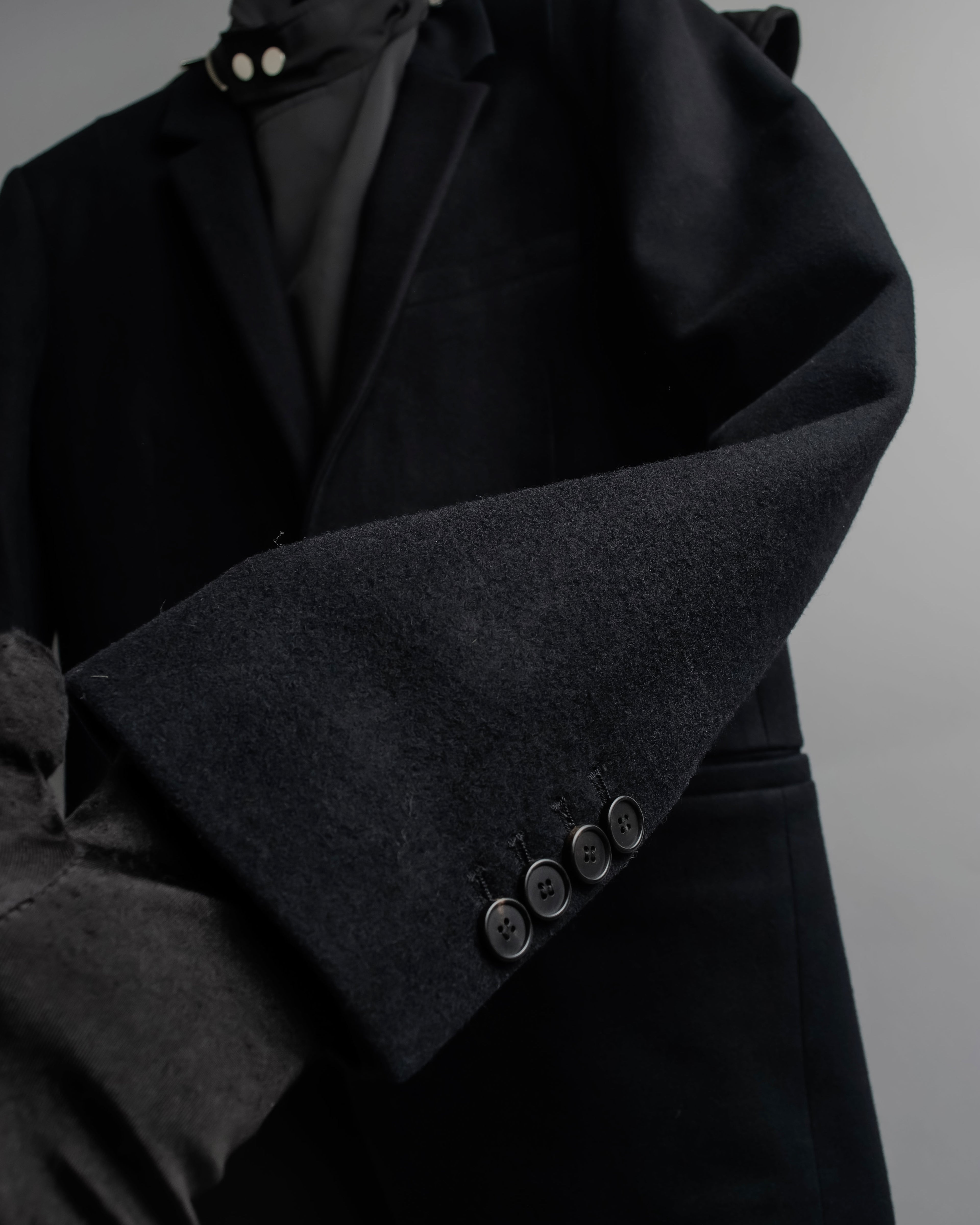 "Juun.J" Zip-up blouson docking design jacket