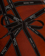 "HERMES" Logo engraved ribbon design scarf