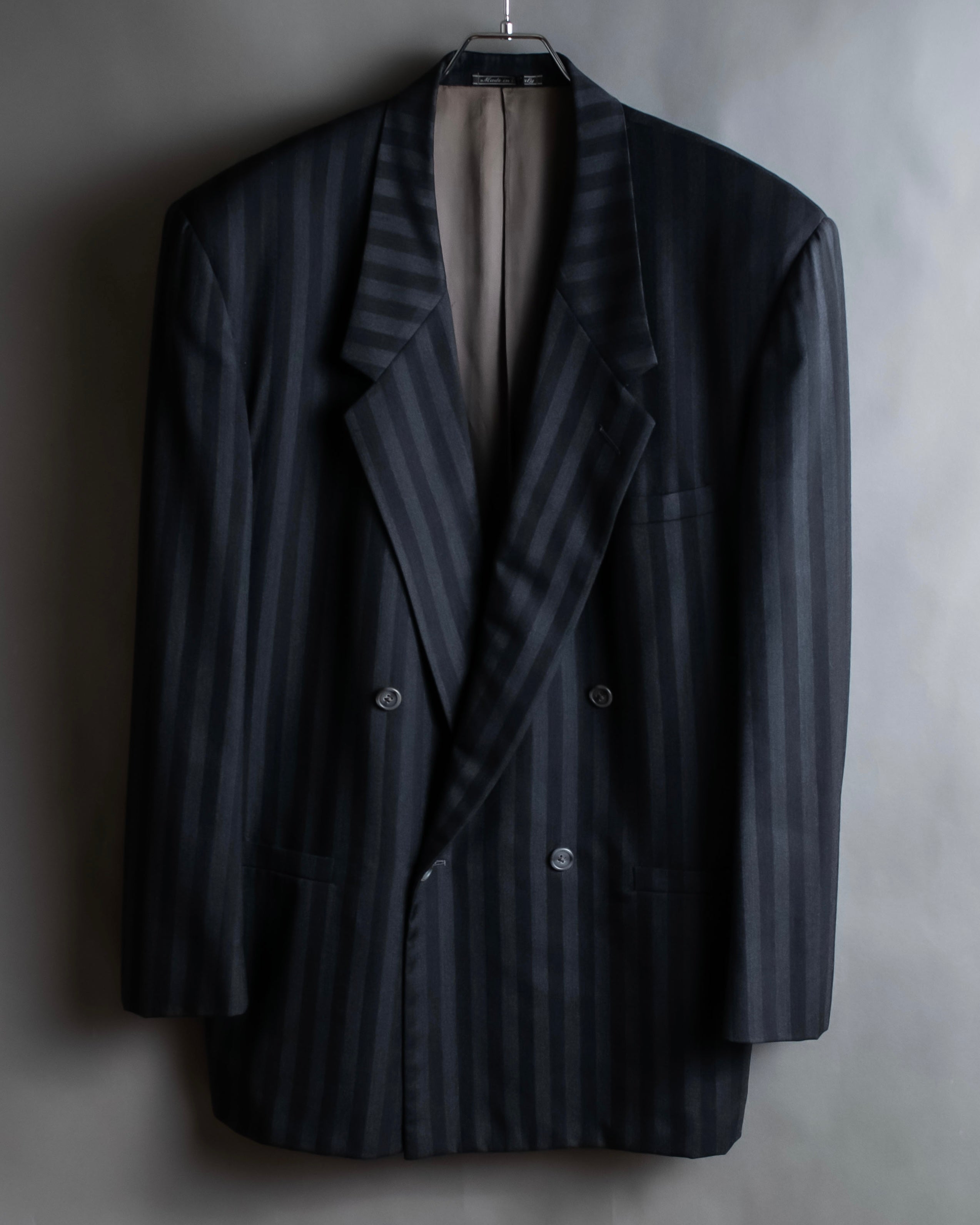 "GIANNI VERSACE" Striped classical tailored jacket