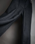 “CELINE” Post-2018 Glen check wool tailored trousers