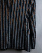 "ETRO" Multi-stripe tailored jacket