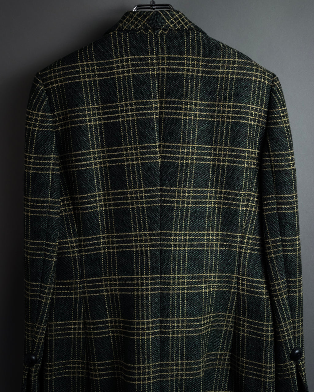 "Christian Dior" Windowpane check tailored jacket