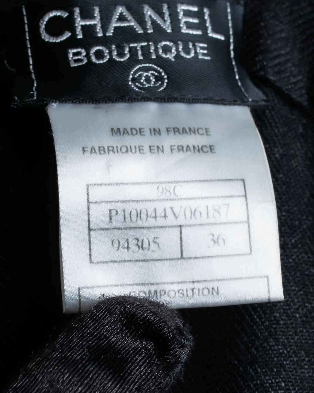 "CHANEL" Back button design flared maxi skirt