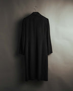 "FENDI" 90's Black wool cashmere long coat