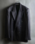 Vintage shoulder construction peak lapel tailored jacket