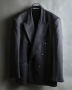 Vintage shoulder construction peak lapel tailored jacket
