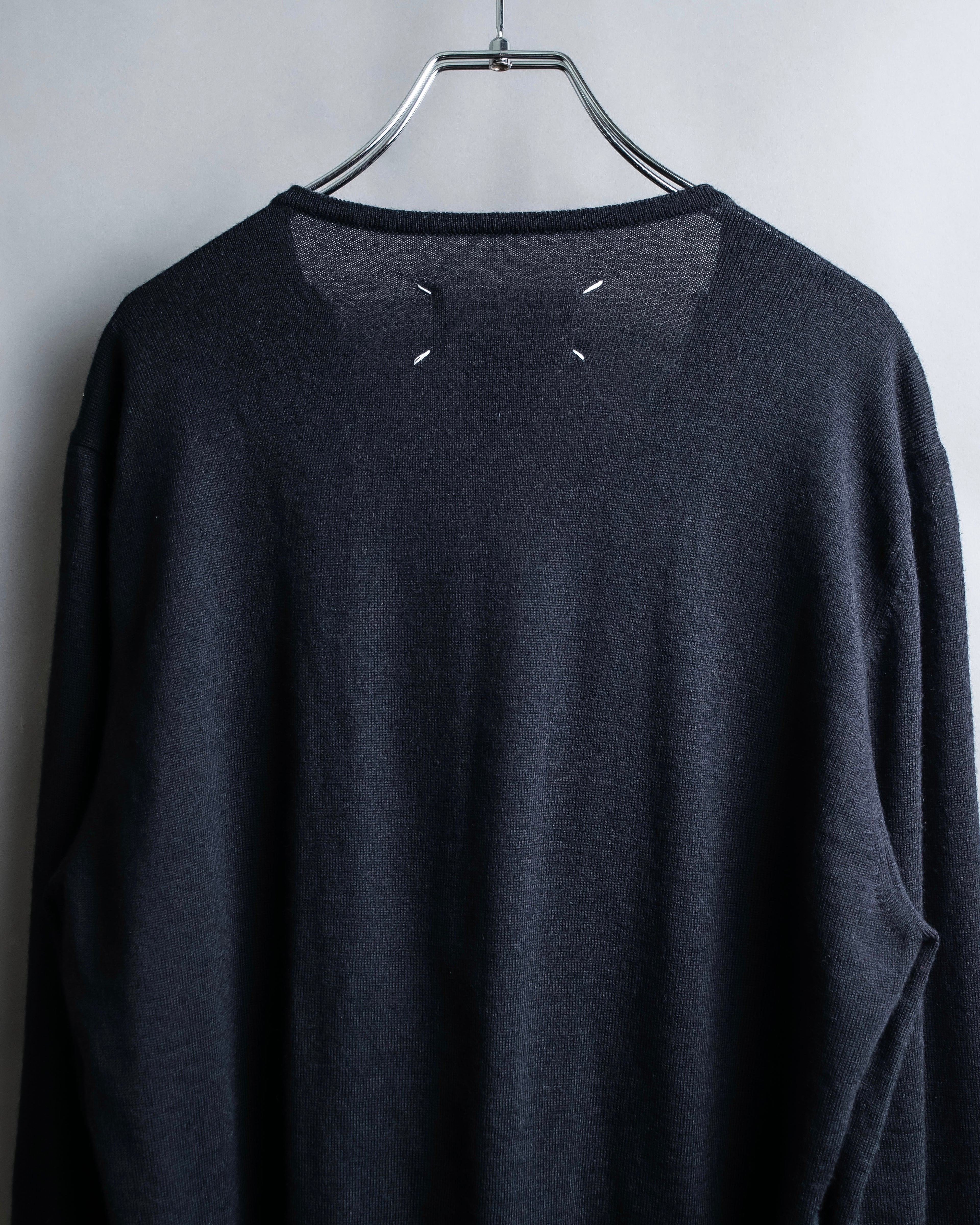 "MAISON MARGIELA"
Fur docking high gauge knit