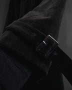 -SPECIAL- "JIL SANDER"
90’s-00’s Architectural cotton velvet belted coat