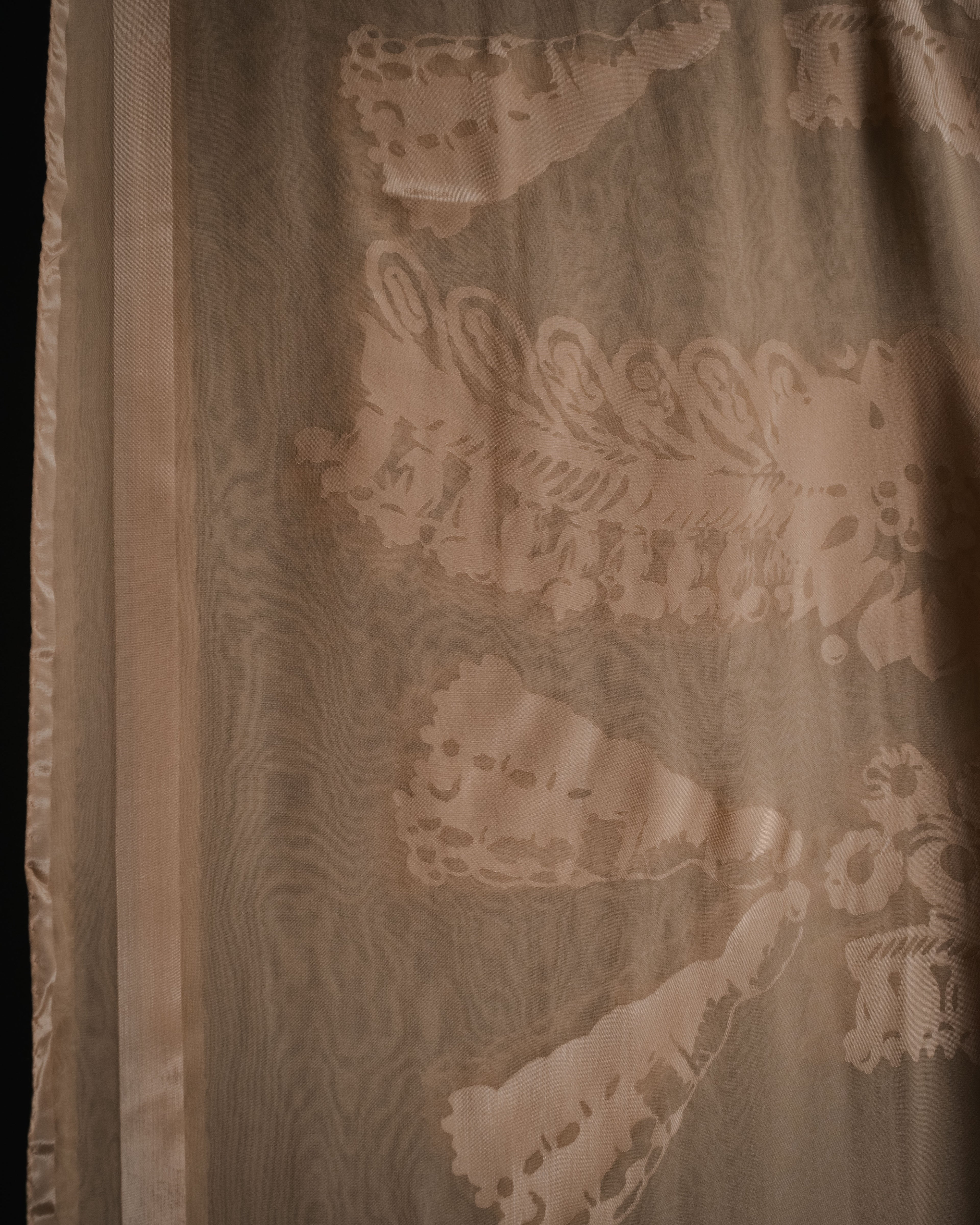 "LOEWE" 00’s-10’s sheer anagram jacquard logo scarf