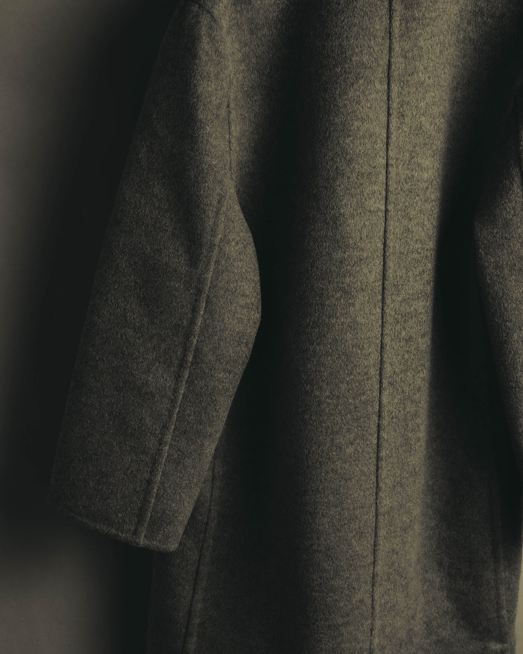 “BALENCIAGA” 00’s-10’s Wool angora wide-lapel coat