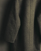 “BALENCIAGA” 00’s-10’s Wool angora wide-lapel coat