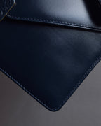 "LOEWE" Anagram logo engraved bicolor leather square bag