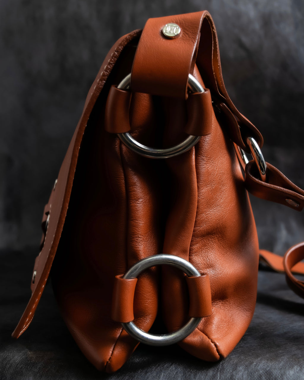 "CELINE" Ring harness design horizontal shoulder bag