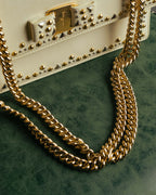 -SPECIAL- “Salvatore Ferragamo” 2015-2017 Vara studded chain shoulder bag