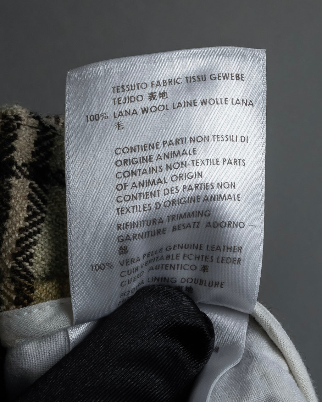 "GUCCI" Brushed check pattern tapered pants