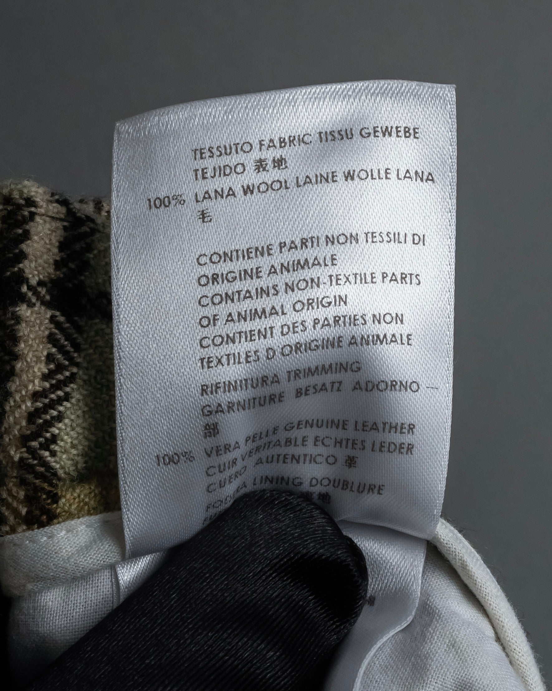 "GUCCI" Brushed check pattern tapered pants