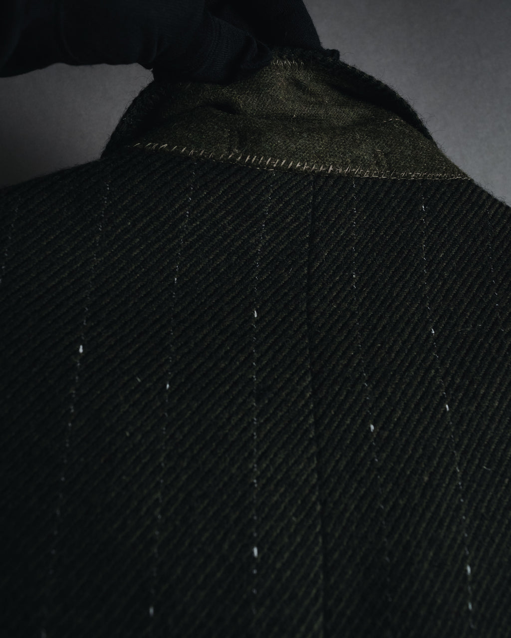 "Yves Saint Laurent diffusion hommes" 80’s-90’s structured glitter pinstripe wool suit set-up