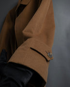 "FENDI" 90's Italian classic 100% cashmere belted coat