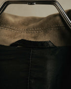 “GIORGIO ARMANI” 90’s-00’s Suede-effect multi-pocket tailored field jacket