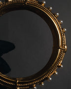 索尼娅·里基尔 80年代末至90年代初哑光金镀仿珍珠伊特鲁里安复兴风格手镯