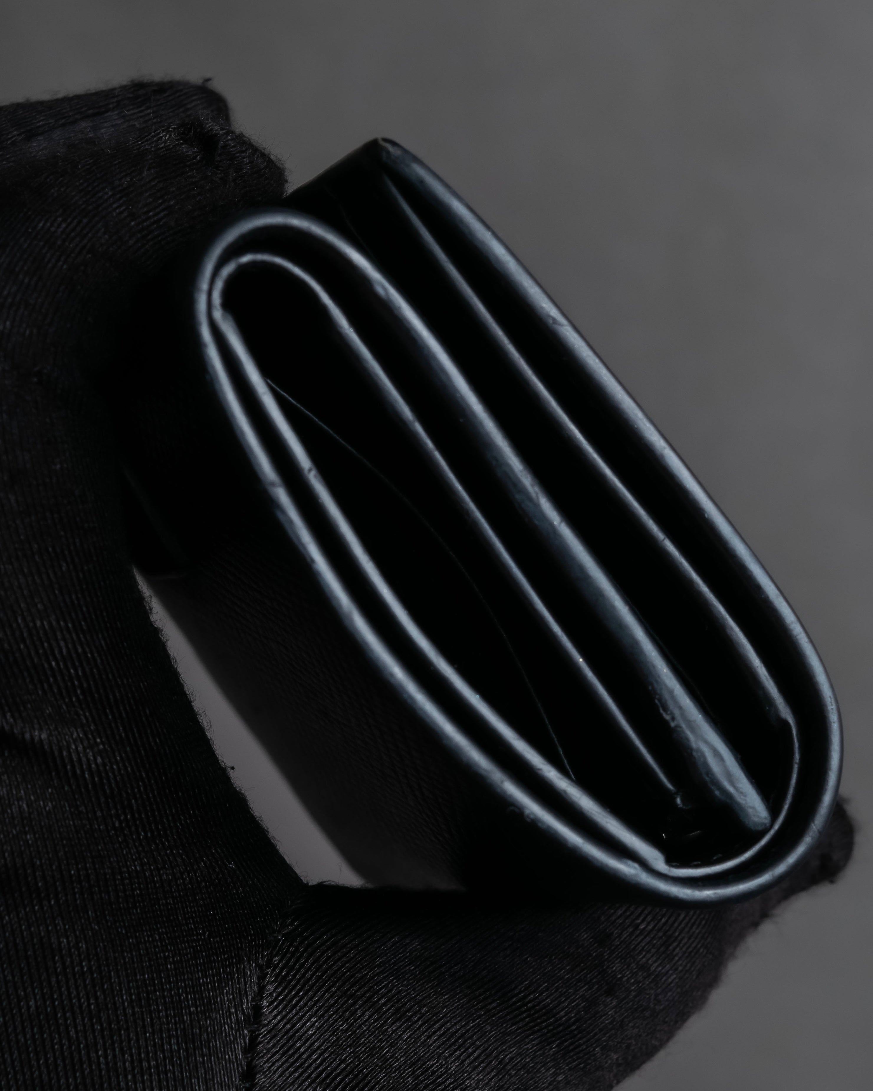 "CELINE" Crossgrain leather tri-fold wallet