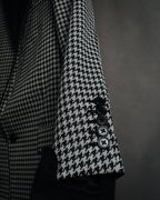 –SPECIAL– "SAINT LAURENT PARIS"
10’s Houndstooth leather-lapel peak blazer