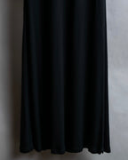 "GIANNI VERSACE" Tassel lace-up design A-line silhouette black dress