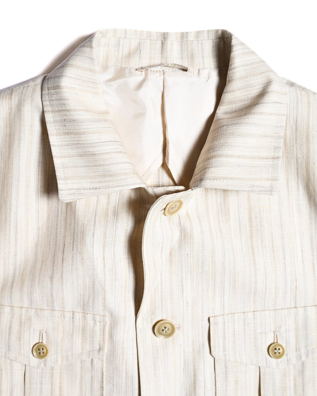 Dolcis/ Linen Blended Oversized Safari Jacket White