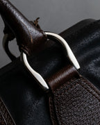 "BALENCIAGA" Circle lock design leather doctor bag