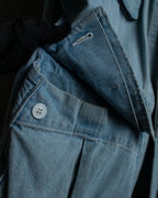 "COMOLI" Flap pocket design oversized denim jacket