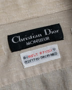 "CHRISTIAN DIOR MONSIEUR" 80's Marc Bohan design woven shirt