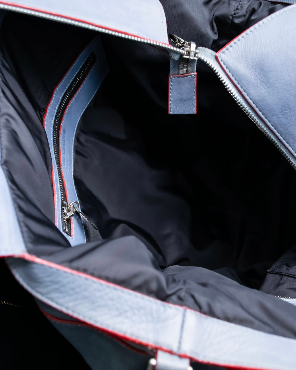 "JIL SANDER navy" bicolor 2way tote bag