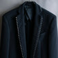 "VERSACE" Silver parts design vertical lapel tailored jacket