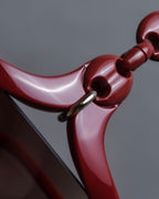 "GUCCI" Gold parts design square frame sunglasses