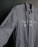 "COMME des GARCONS HOMME" 00's Graphic striped long sleeve shirt